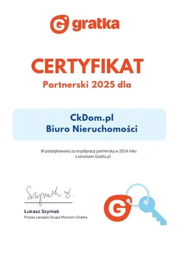 Gratka.pl – Certyfikat Partnerski 2025