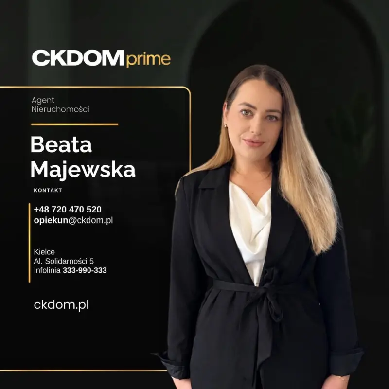 Beata Majewska – agent nieruchomości, CKDOM Prime Kielce