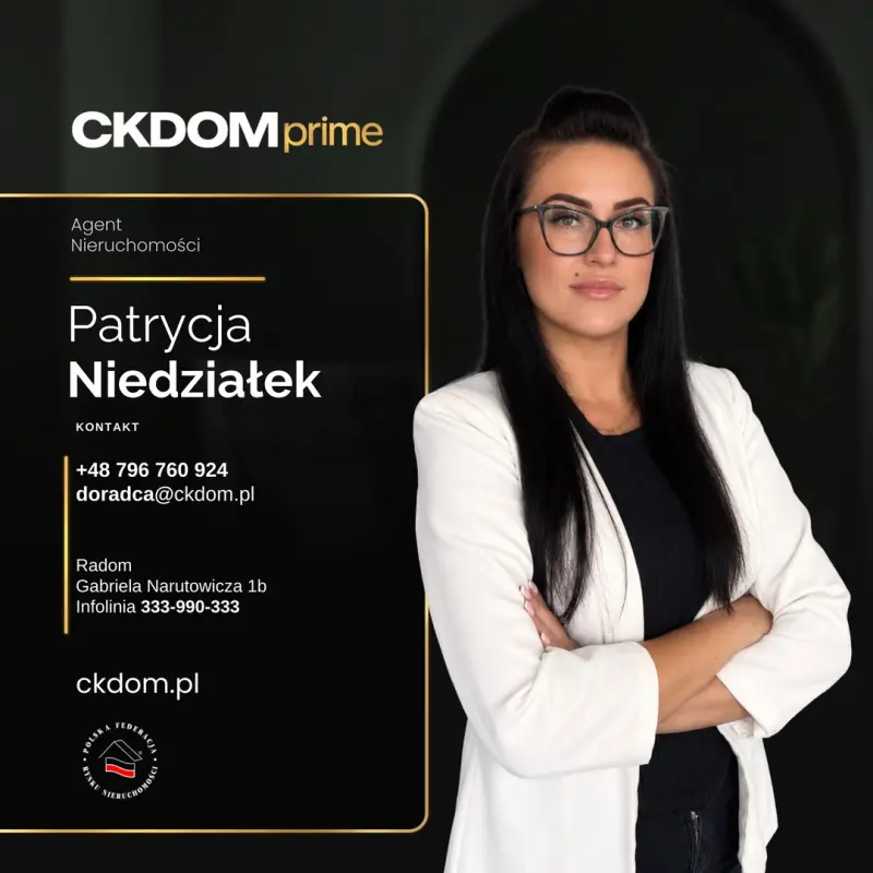 Patrycja Niedzialek – agent nieruchomości, CKDOM Prime Radom