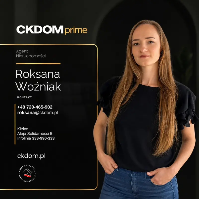Roksana Woźniak – agent nieruchomości, CKDOM Prime Kielce