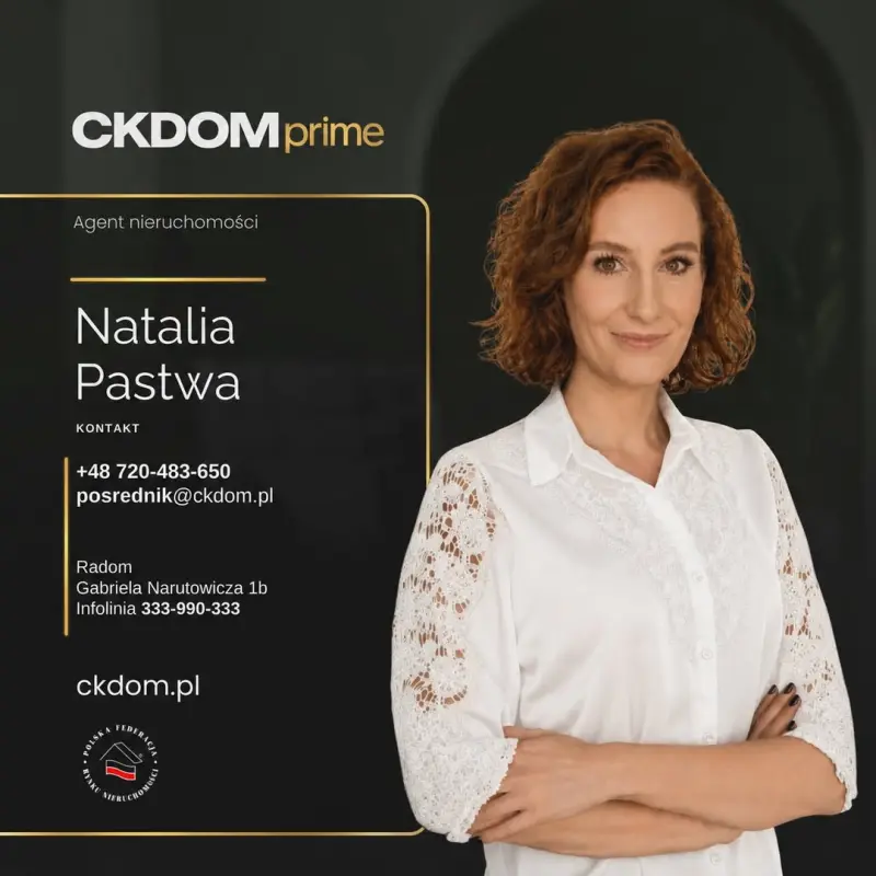 Natalia Pastwa – doradca ds. nieruchomości, CKDOM Prime Radom