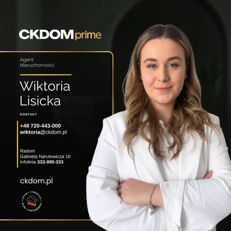 Wiktoria Lisicka – doradca ds. nieruchomości, CKDOM Prime Radom