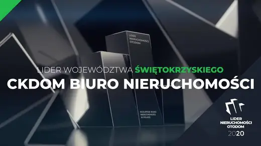 Lider Nieruchomości Otodom 2020 – Najlepsze Biuro Nieruchomości w województwie świętokrzyskim – CKDOM Prime